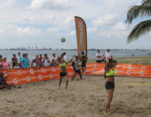 Muchas jovencitas mostraron sus habilidades e el torneo. 