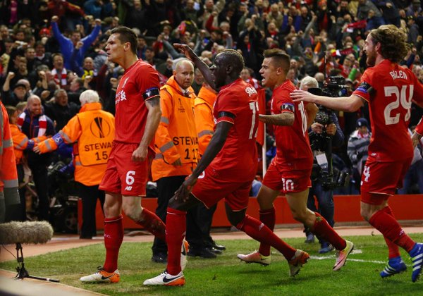 Liverpool le remonta al Borussia Dortmund y lo elimina de la Europa League