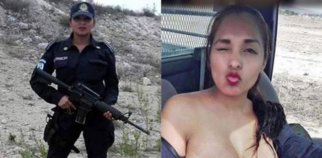 Suspenden a una policía por posar en «toples» dentro de patrulla