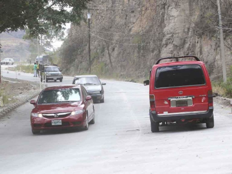 Tegucigapa: Señalizan cuesta El Chile-Cerro Grande para evitar accidentes
