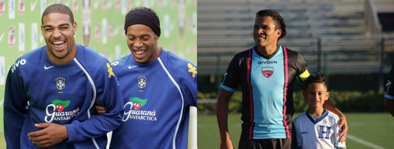 “Rambo” de León se dio un lujo al jugar junto a Ronaldinho y Adriano