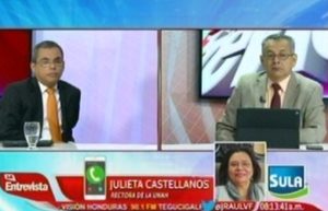 Rectora en Canal 11: Hay sectores ajenos a UNAH que promueven tomas