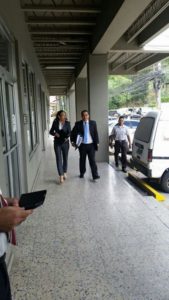 Momento en el que el CNA llegaba al MP.