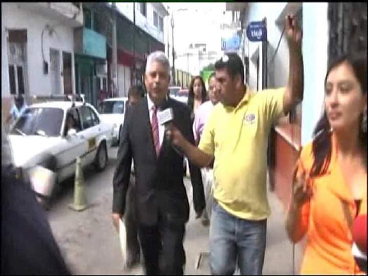 Marvin Ponce llegando al Ministerio Público.