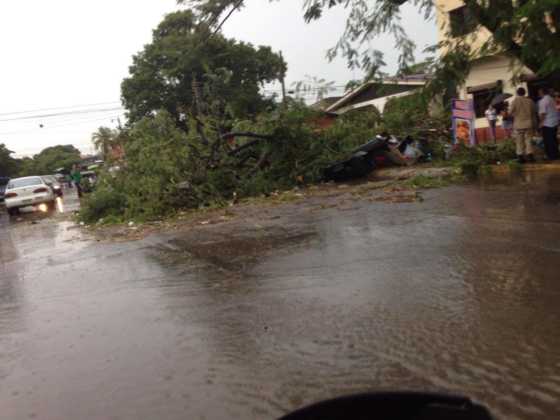 tormenta en sps, barrio cabañas