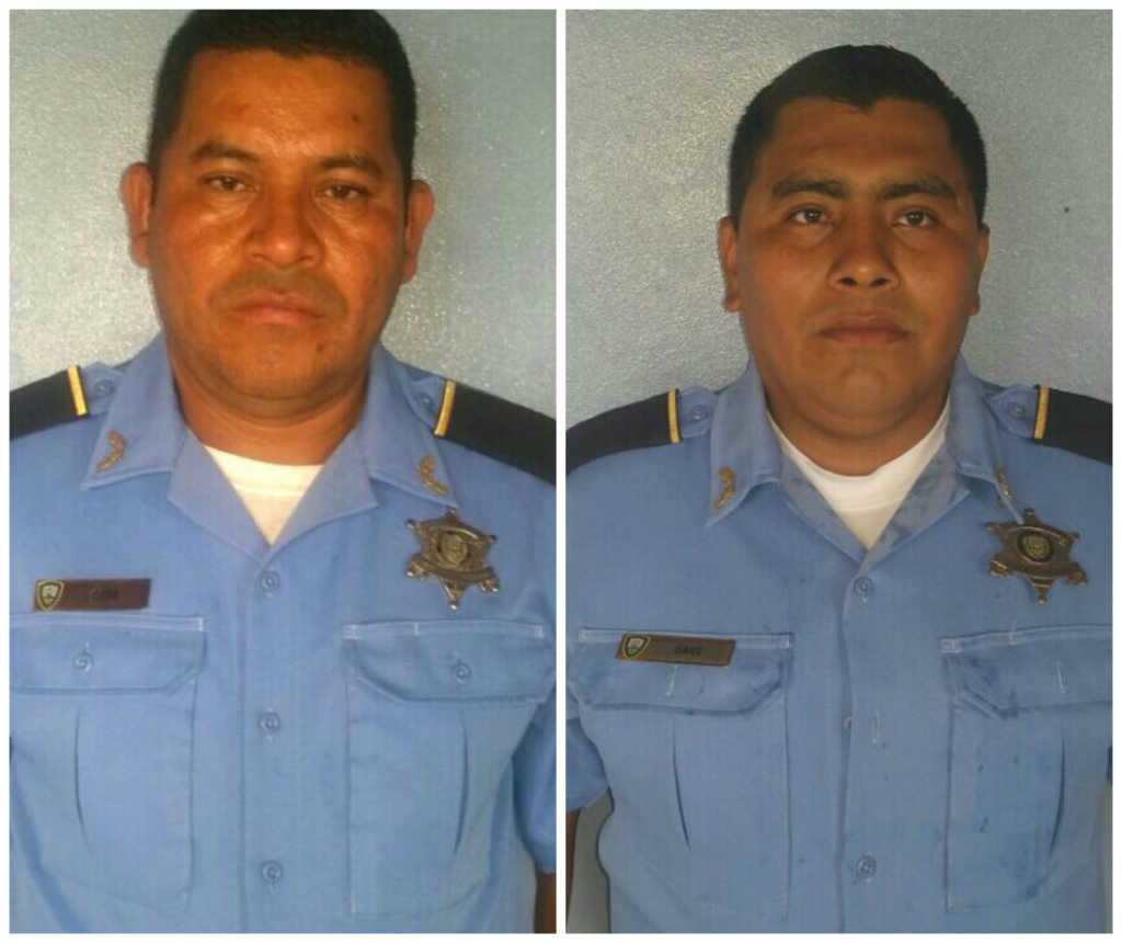 Fotos en vida de ambos policías.