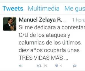 Manuel Zelaya respnde de esa forma 