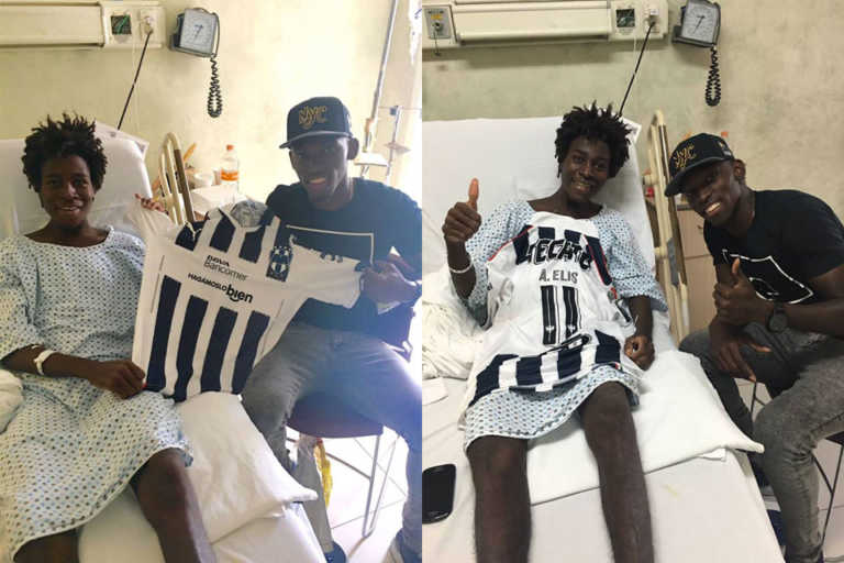 Alberth Elis es una estrella dentro y fuera del campo, visitó a compatriota en México
