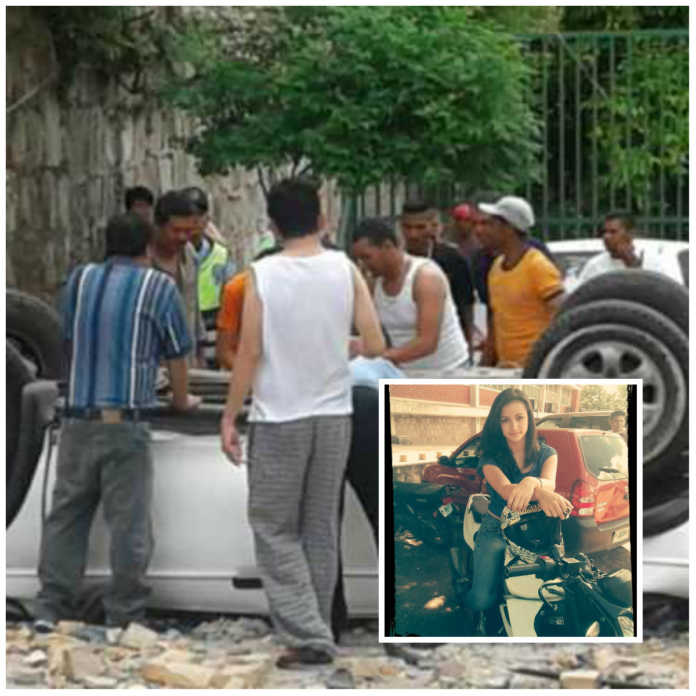 accidente en Residencial Plaza