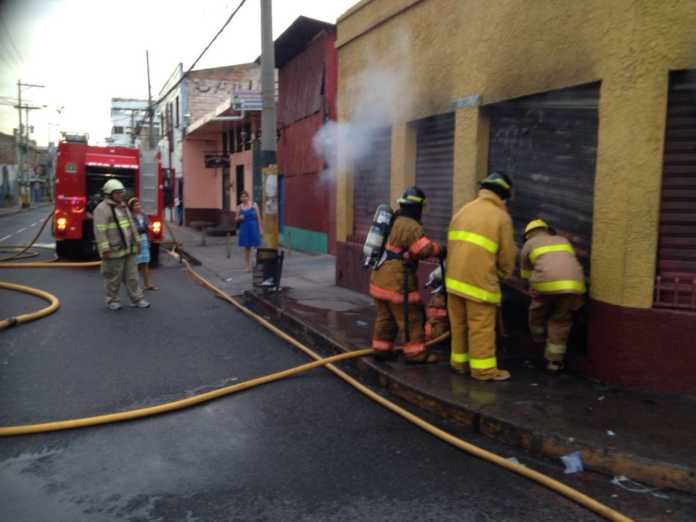 Incendio en local de Comayagüela