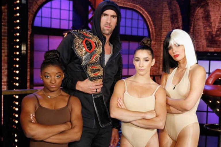 Michael Phelps y Simone Biles cambian el deporte por la música