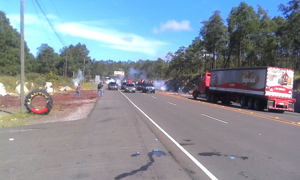 Protestas en peajes de Honduras. 