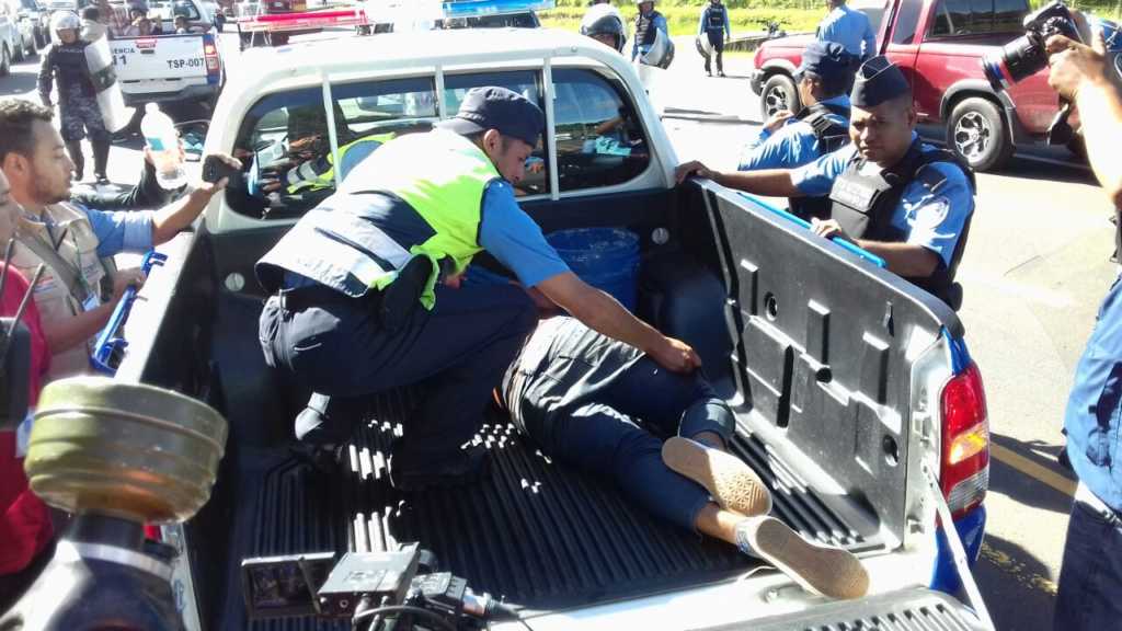 Varios detenidos en la zona central de Honduras.