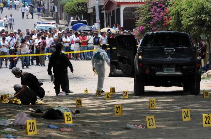 tasa de homicidios en Honduras