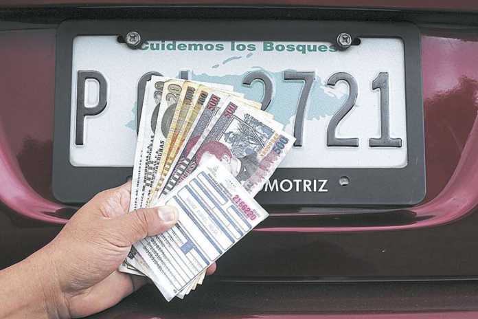 placa vehicular en Honduras