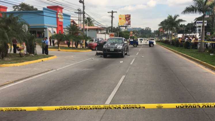 El vehículo quedó totalmente perforado en SPS