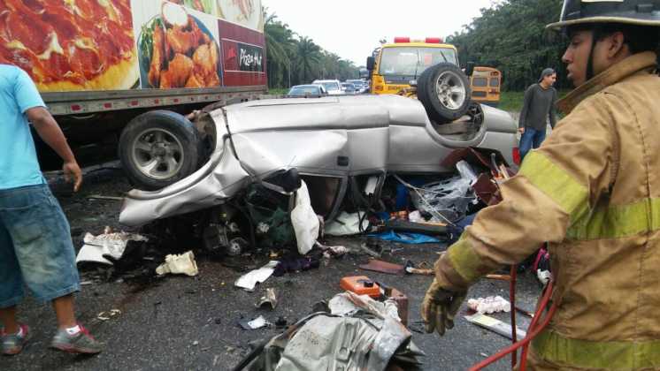 Varios personas resultaron heridas durante el accidente.