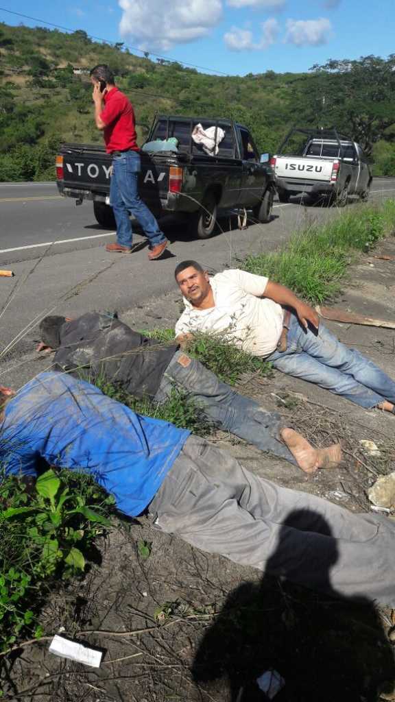 Tres de los rescatados en carretera a Olancho este miércoles