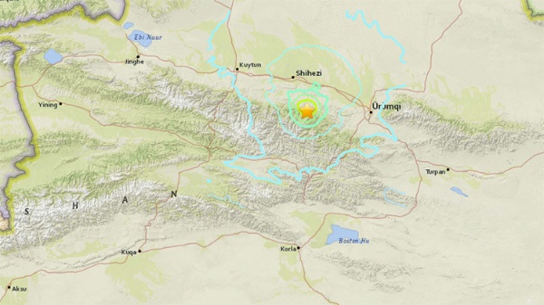 Fuerte sismo de 6.2 sacude el noroeste de China.