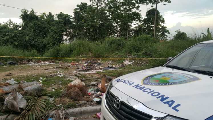 Lugar donde fue encontrado el cadáver del abogado.