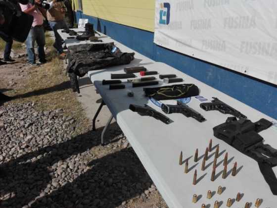 Armas decomisadas durante el operativo