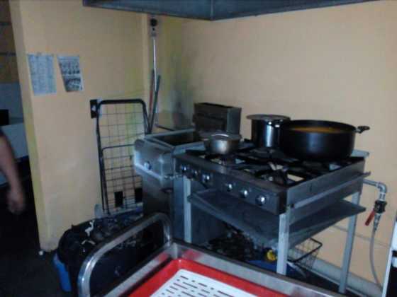 Cocina donde se encontraba el cilindro