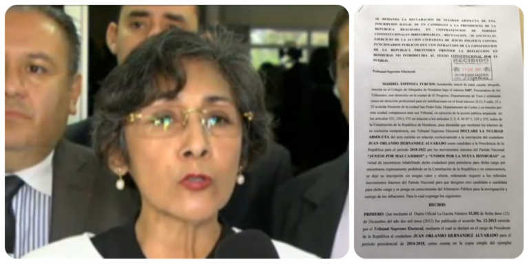 Maribel Espinoza pide al TSE anular inscripción de JOH