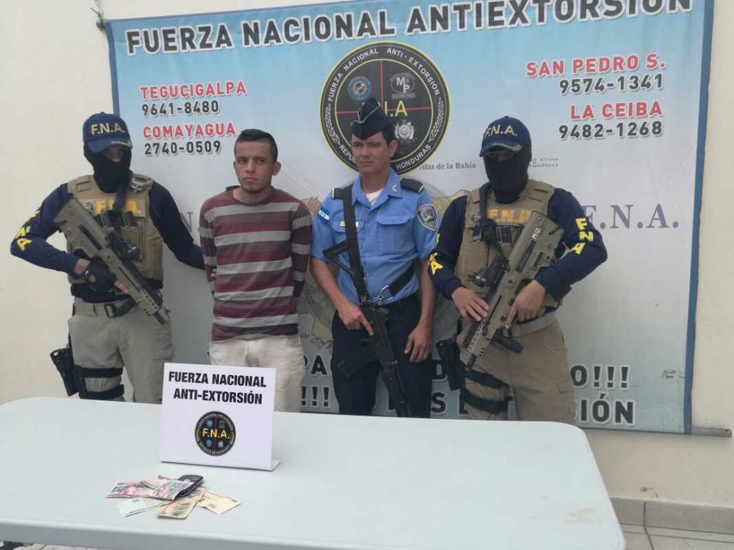extorsionador en Tegucigalpa