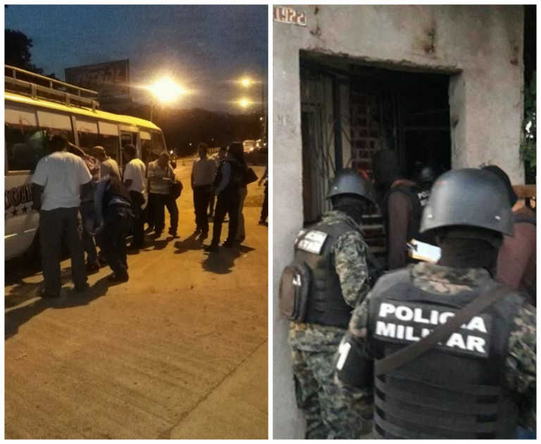 operativos en La Ceiba