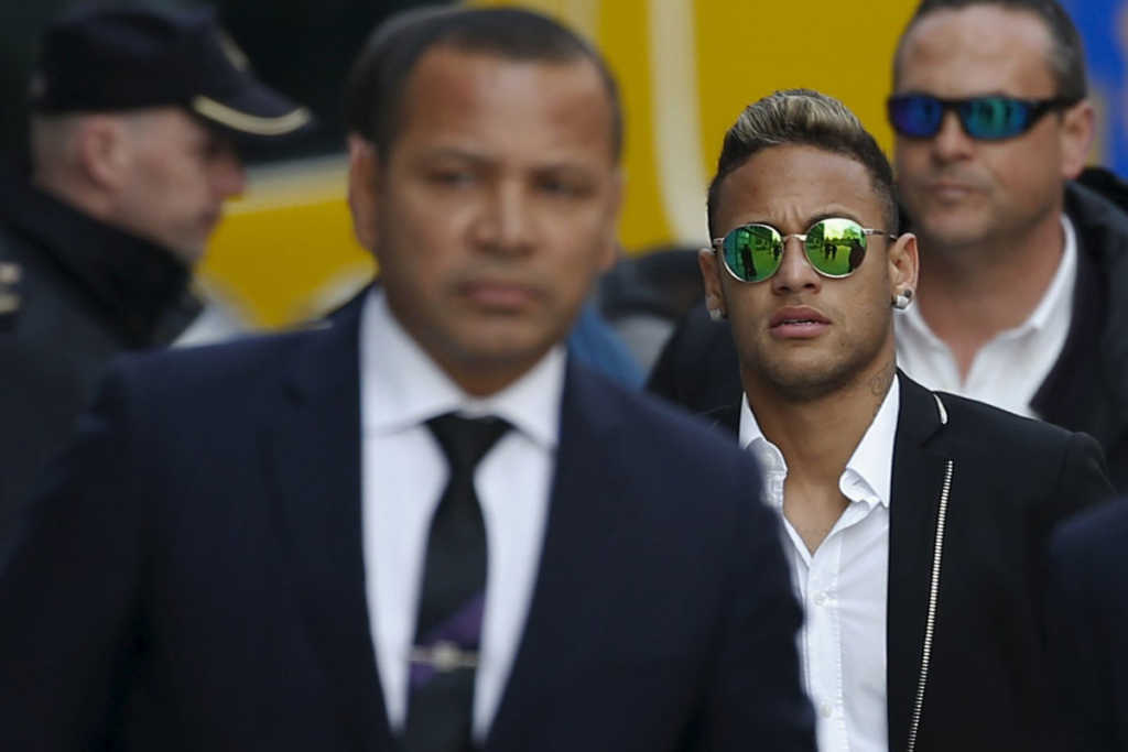 Neymar y su padre