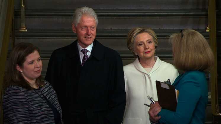 Estuvieron presentes Bill y Hillary Clinton.