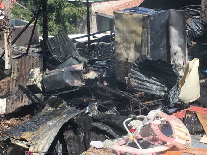 casas quemadas en Nueva Suyapa