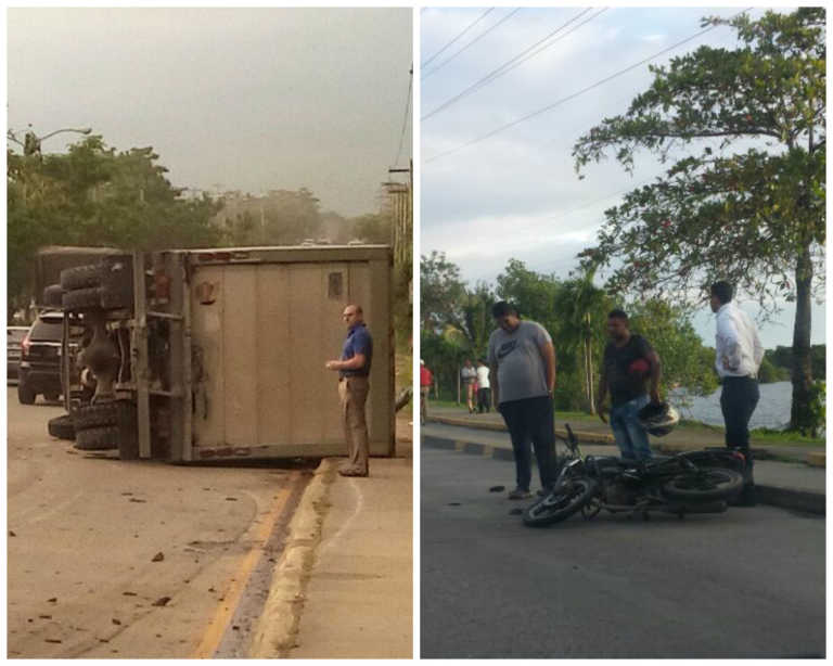 volcamiento de un camión