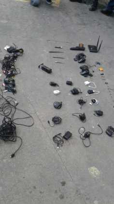 Ni armas ni municiones se encontró en el operativo.