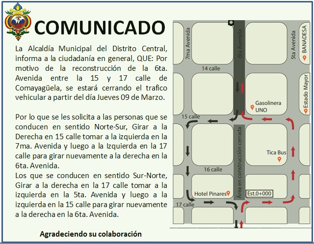 calles cerradas