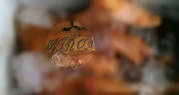 Los restos fueron encontrados y se le identificó por el tatuaje con su apellido.
