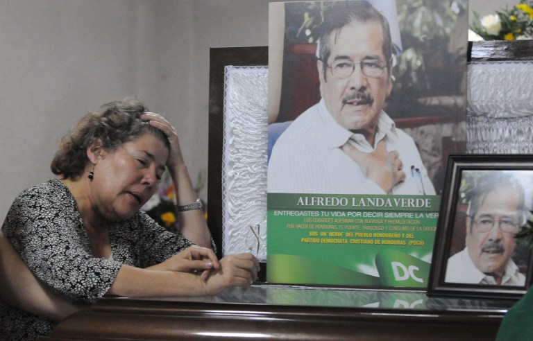 Velatorio de Alfredo Landaverde