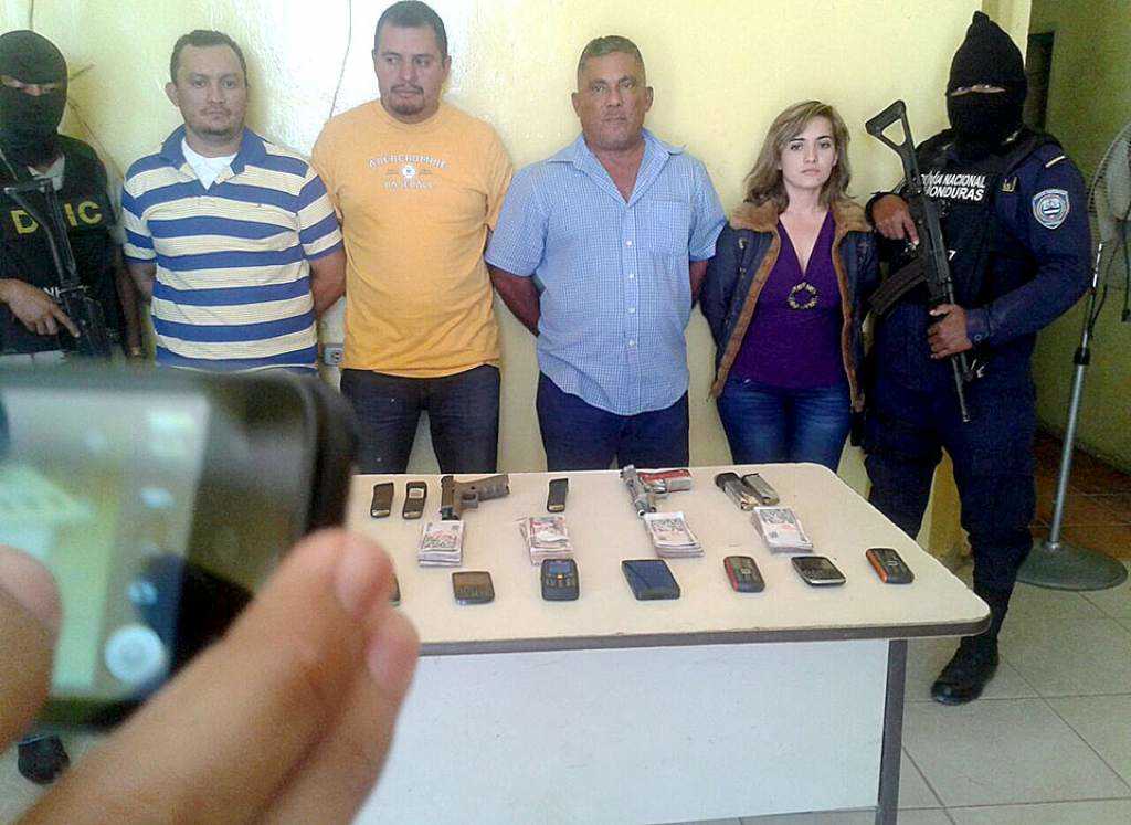 Los capturados en el departamento de Yoro