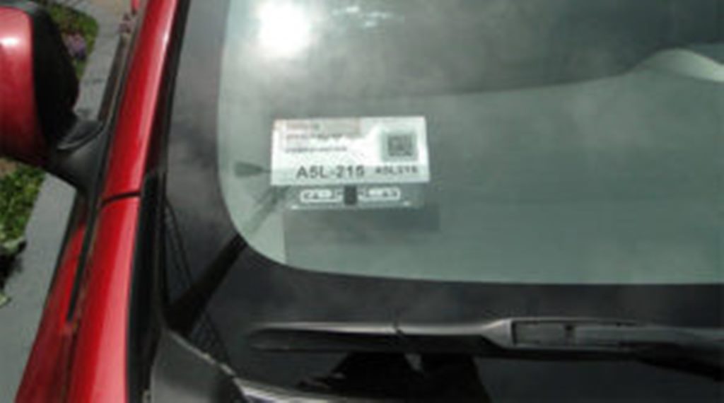 Placa vehicular.