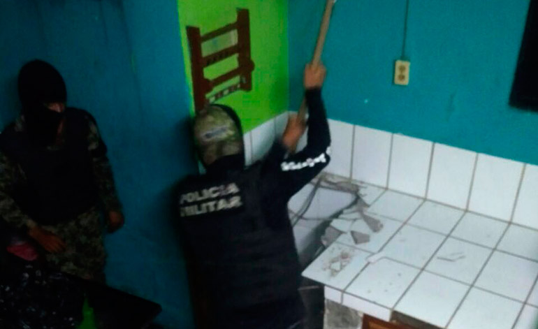 Caleta encontrada por las autoridades