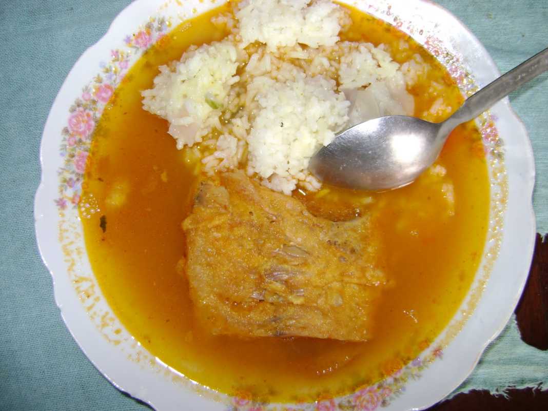 sopa de pescado seco