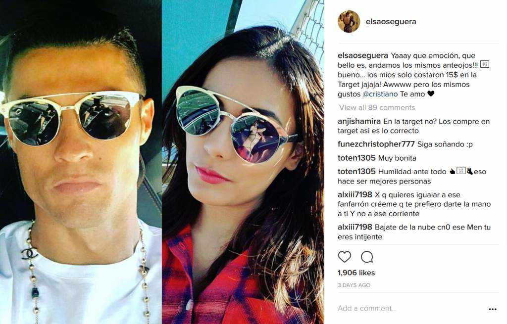 Esta fue la publicación que Elsa hizo en Instagram