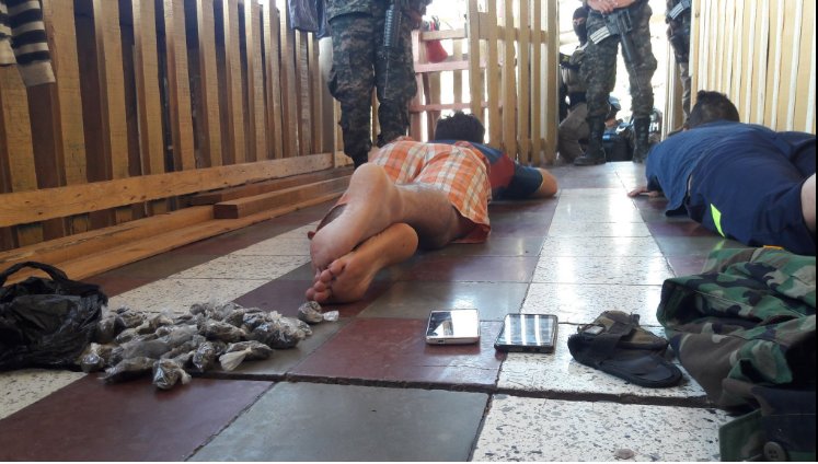 Detenidos en la capital de Honduras