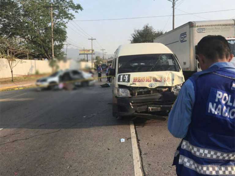 colisión en san pedro sula