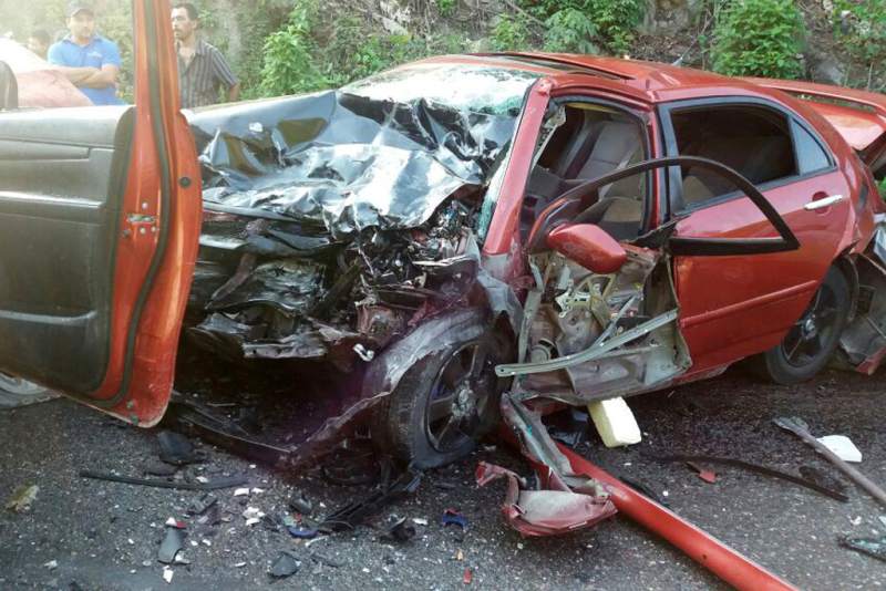 Imagen del fatal accidente de tránsito donde perdió la vida el empleado municipal