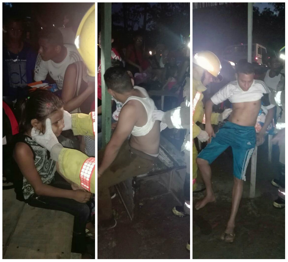 Los tres lesionados tras choque de autobuses