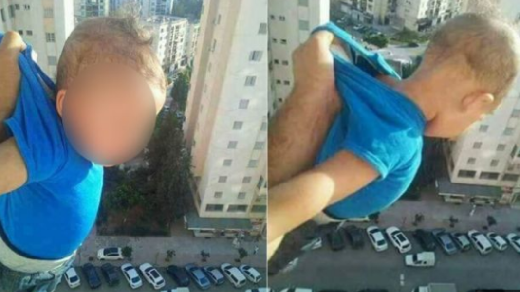 lanzar a su hijo desde el 15 piso