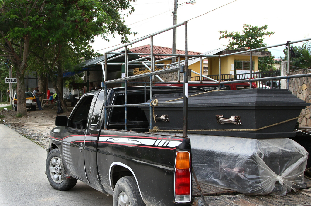 Lugar donde fueron retirados los cadáveres de ambos hermanos