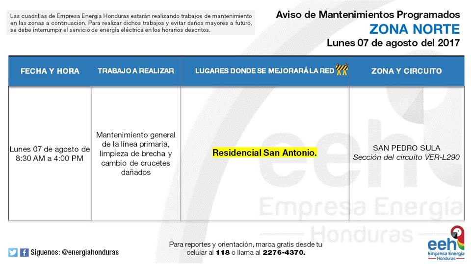 operativos de mantenimiento