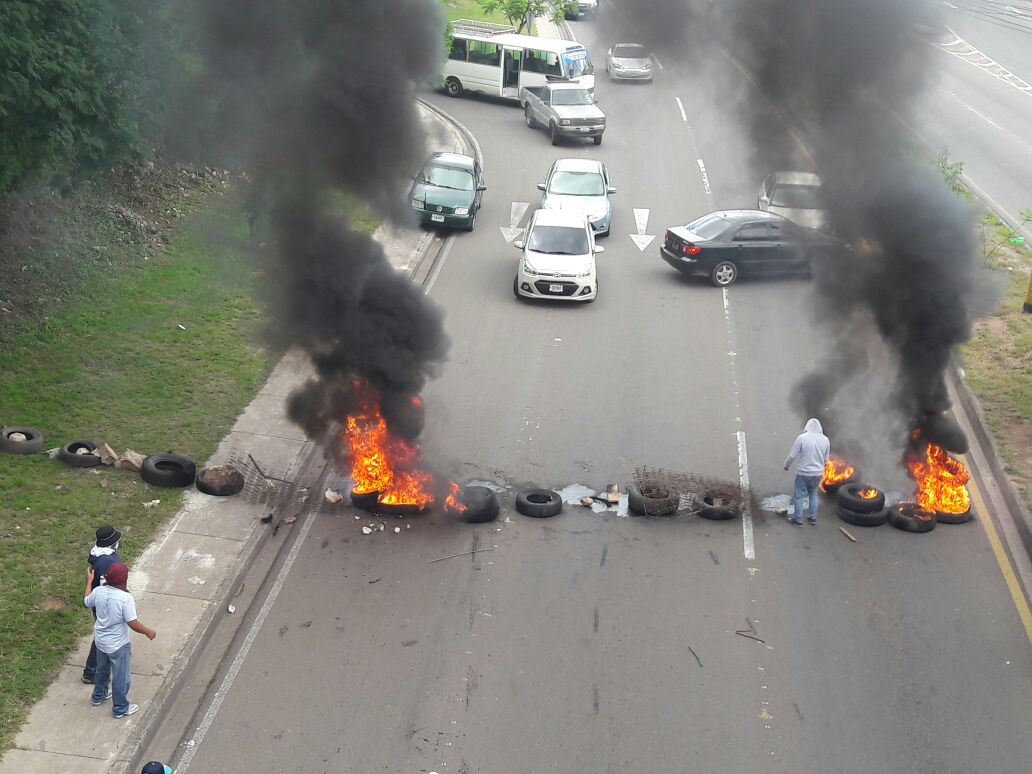 Protestas en la UNAH, capital del país.